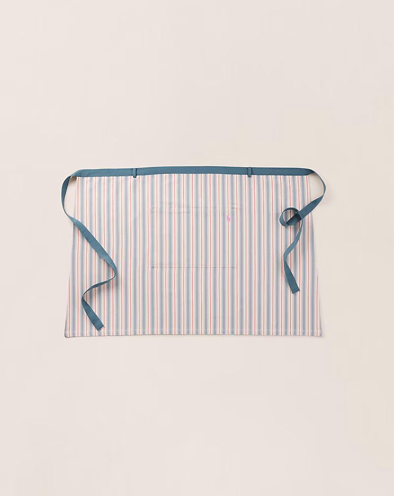 Holden ストライプド コットン ハーフ エプロン