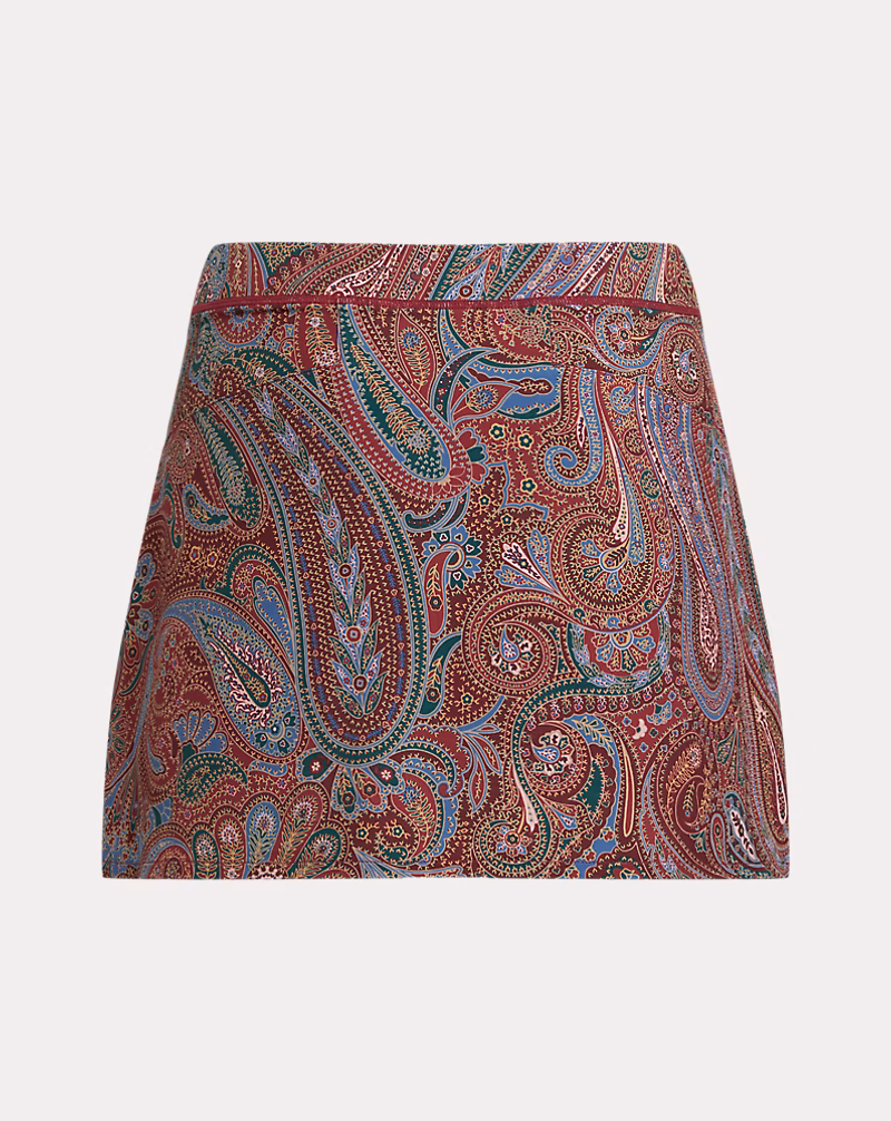 Pleated Four-Way-Stretch Skort