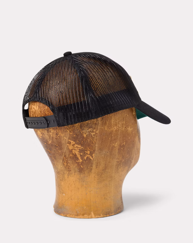 ロゴパッチ デニム トラッカー キャップ