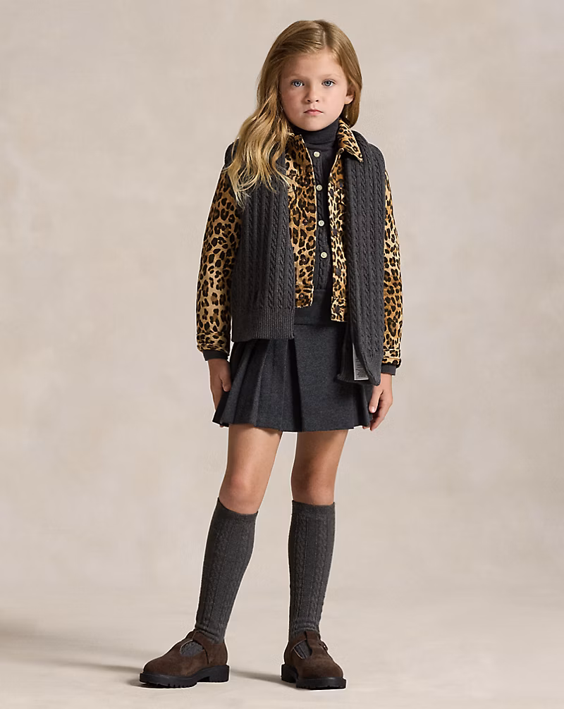 プリーテッド インターロック スコート