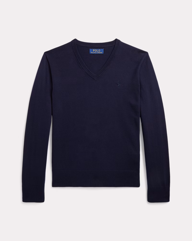 コットン Vネック セーター