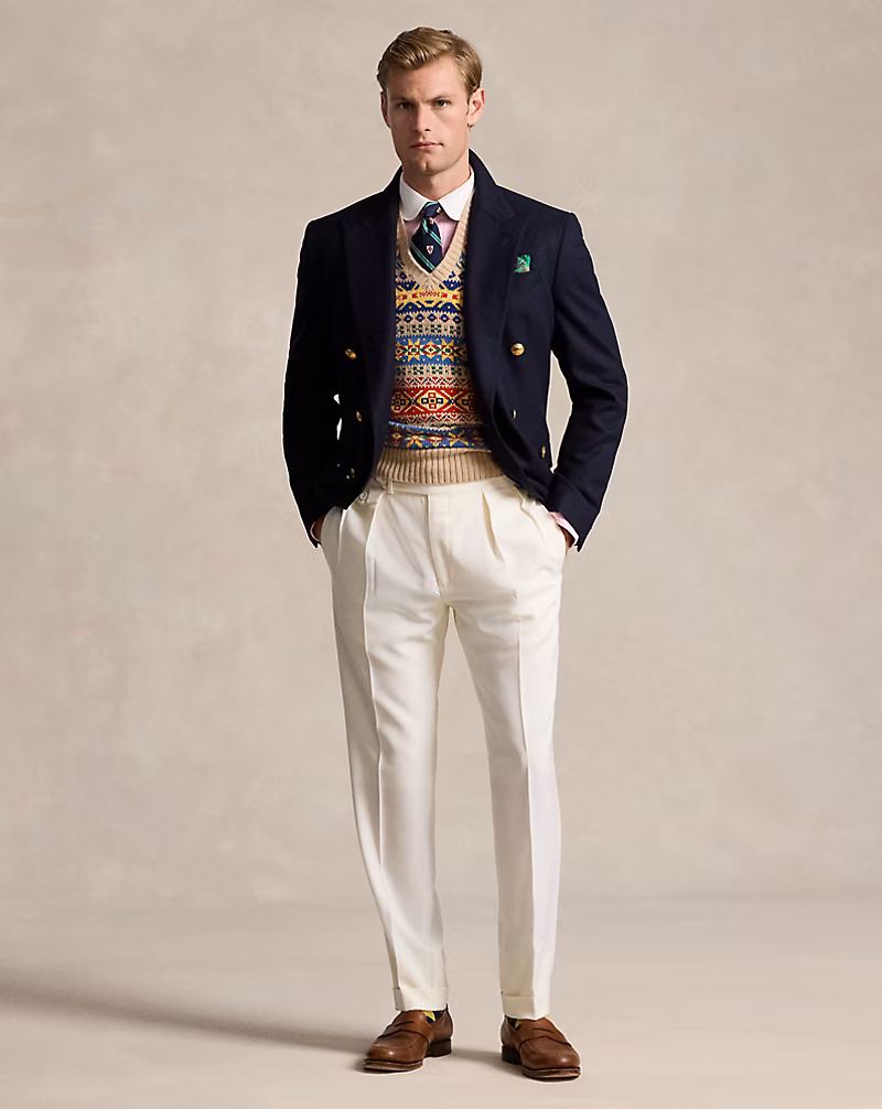 プリーテッド ウール バラシア トラウザー