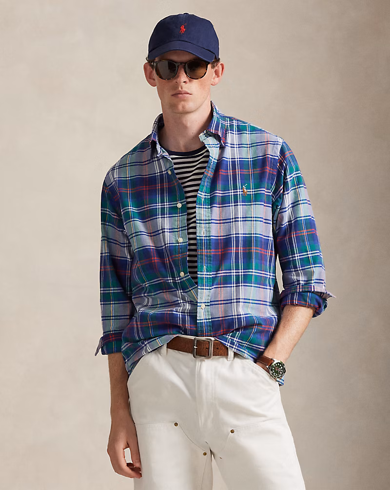 クラシック フィット チェック オックスフォード シャツ