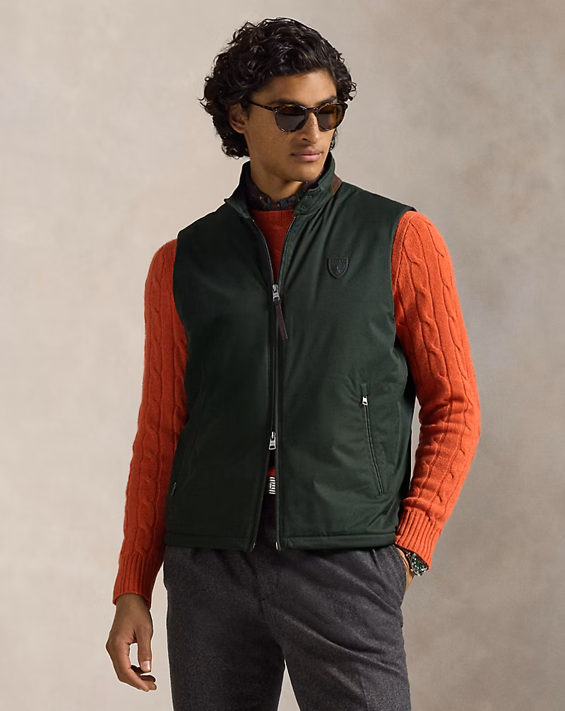 Abottson ギャバジン フルジップ ベスト