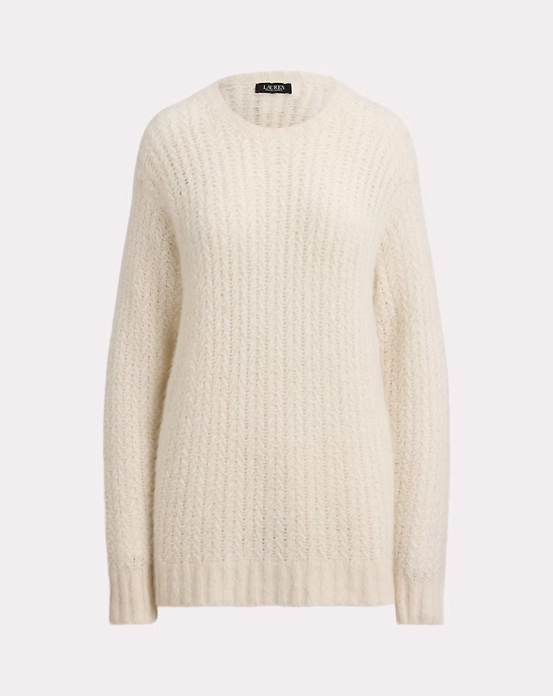 ヘリンボーン オーバーサイズ セーター