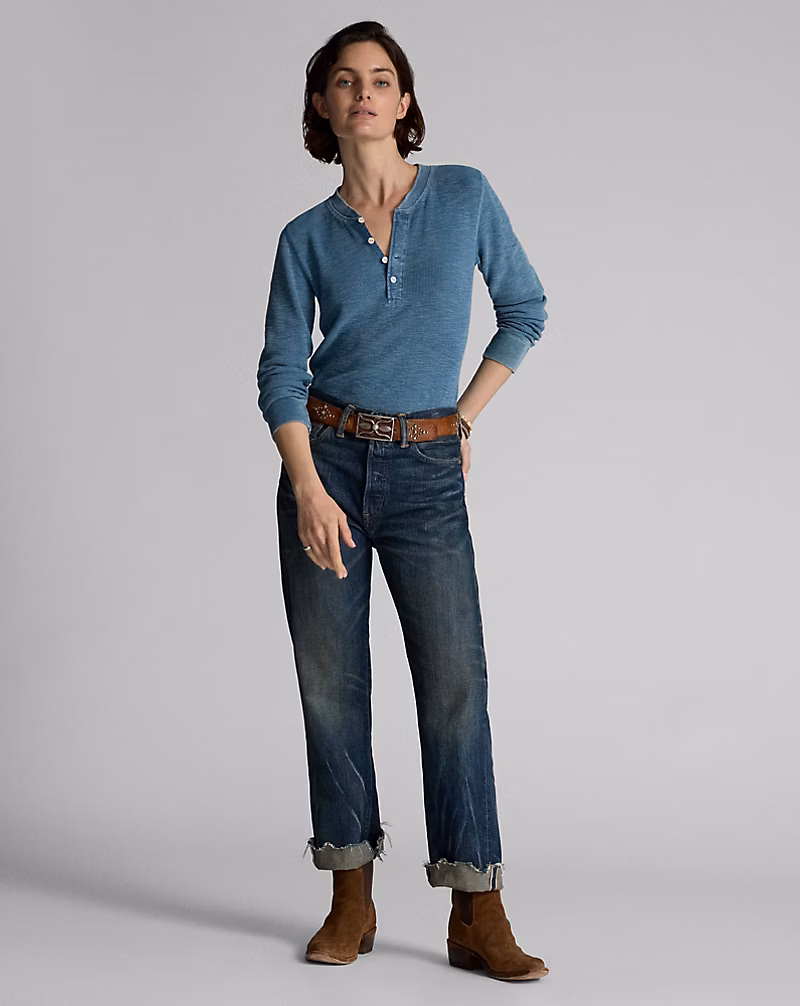 ボーイ フィット ストレート ジーンズ