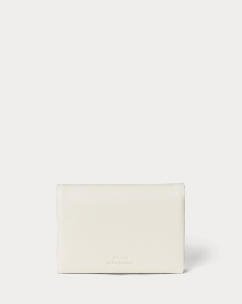 Polo ベア レザー フラップ カード ケース