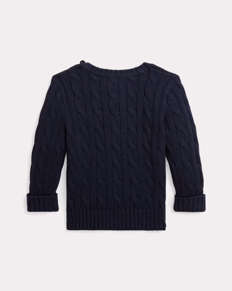 ケーブルニット コットン セーター