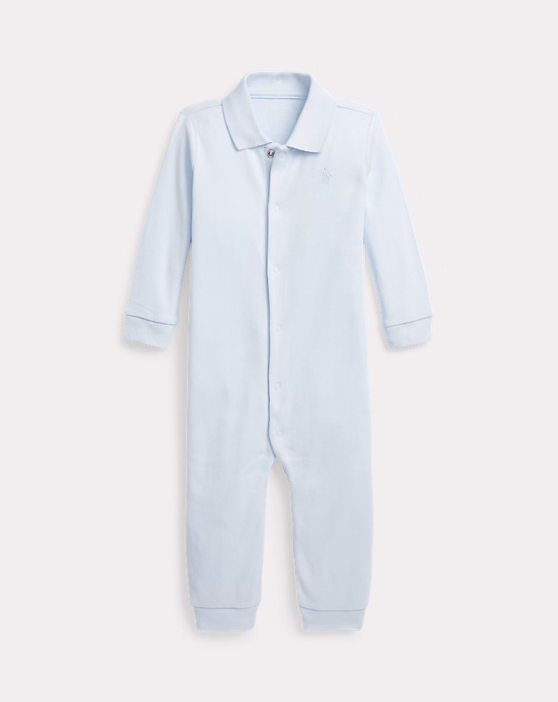 ソフト コットン ポロ カバーオール