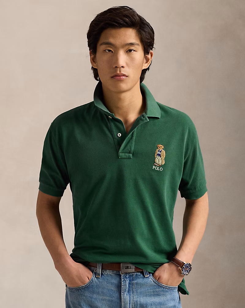 オリジナル フィット Polo ベア メッシュ ポロシャツ
