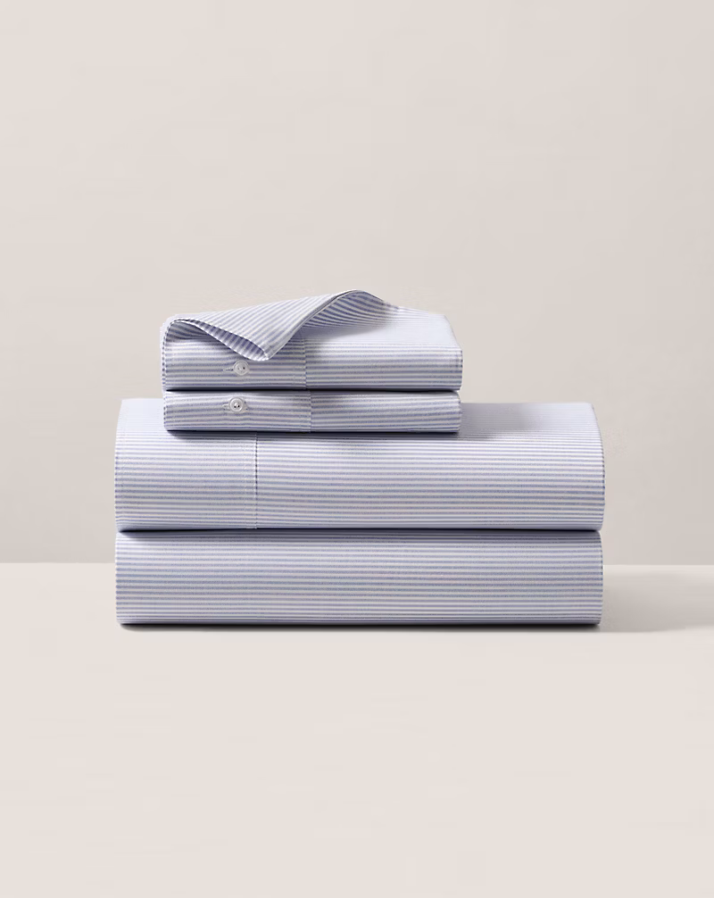 オーガニック コットン オックスフォード ストライプ シーティング