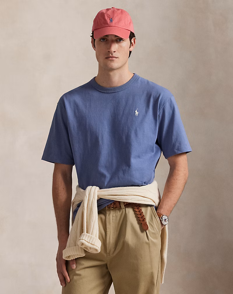 リラックス フィット ロゴ ジャージー Tシャツ