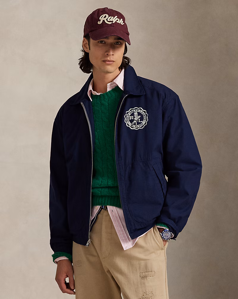 クレストプリント キャンバス ジャケット