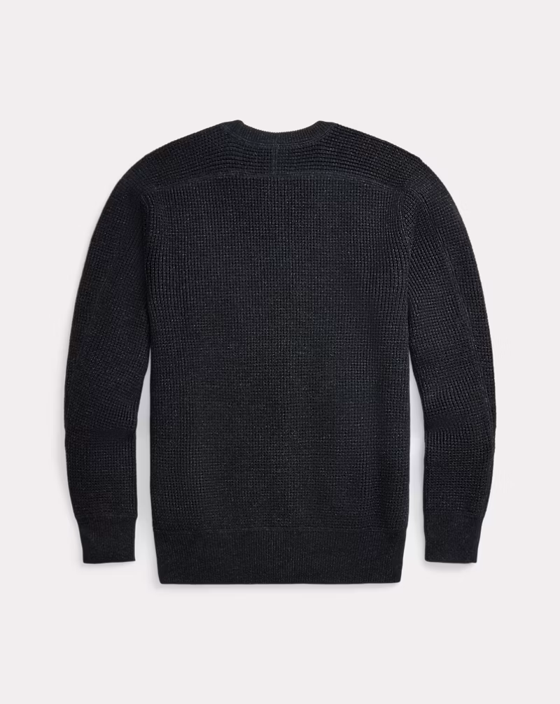 ワッフルニット コットンウール セーター