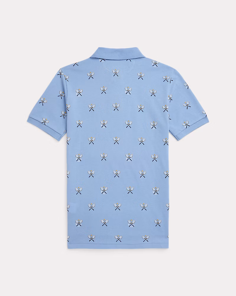 テニスプリント コットン メッシュ ポロシャツ