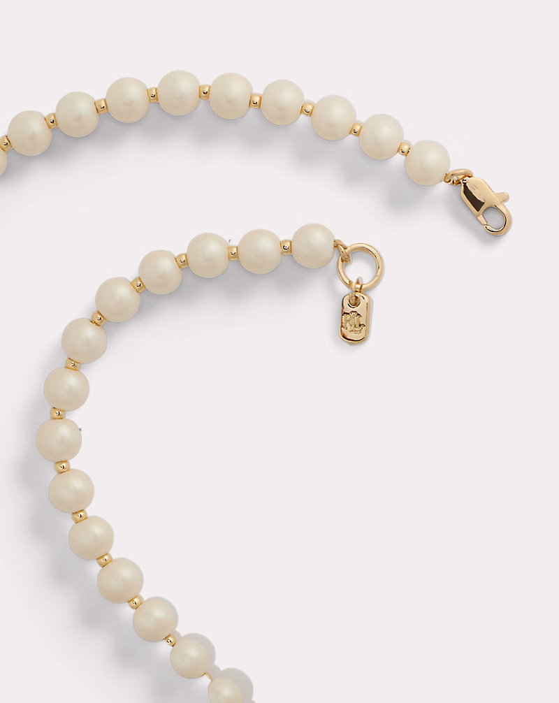 ゴールドプレーテッド フェイクパール ネックレス