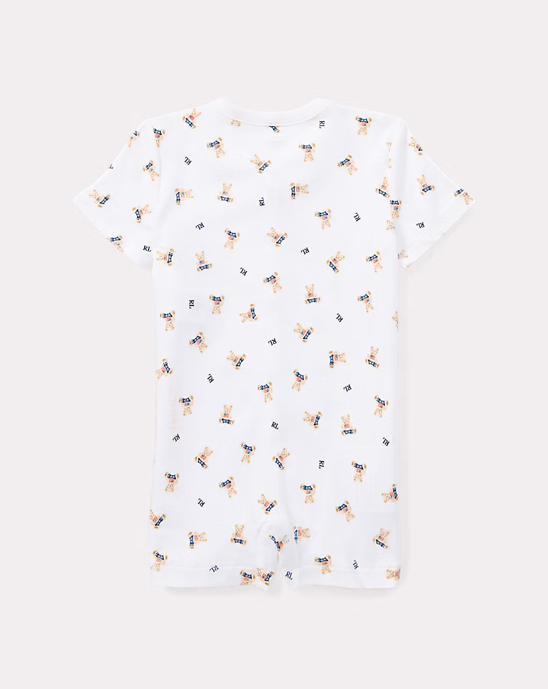 Polo ベア コットン ショートオール