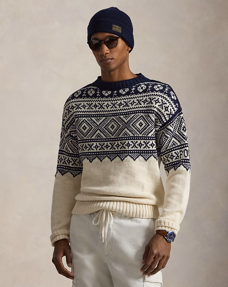 パターン コットンカシミヤ セーター