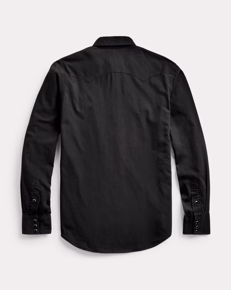 スリム フィット ツイル ウエスタン シャツ