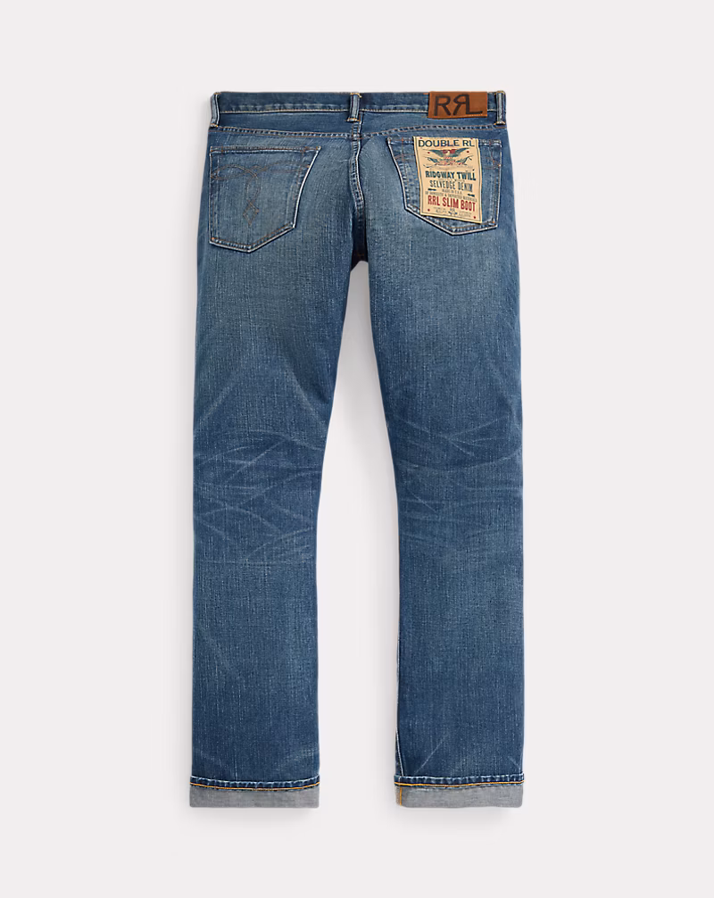 スリム ブーツ サットン リペアード セルビッジ ジーンズ