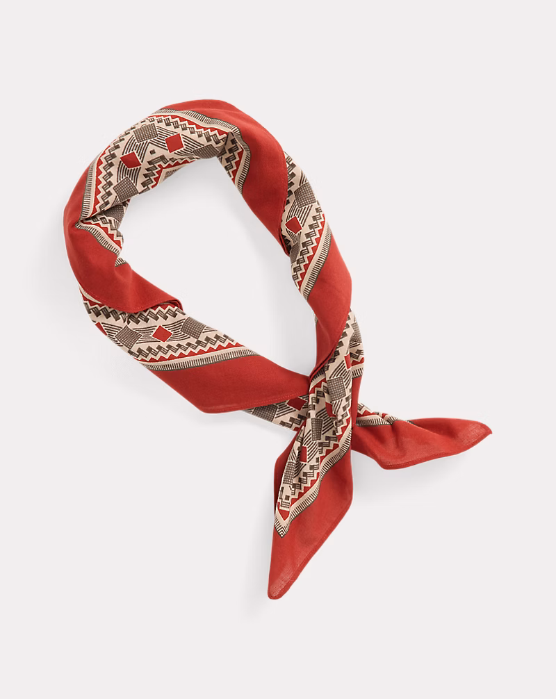 ロゴ コットン バンダナ