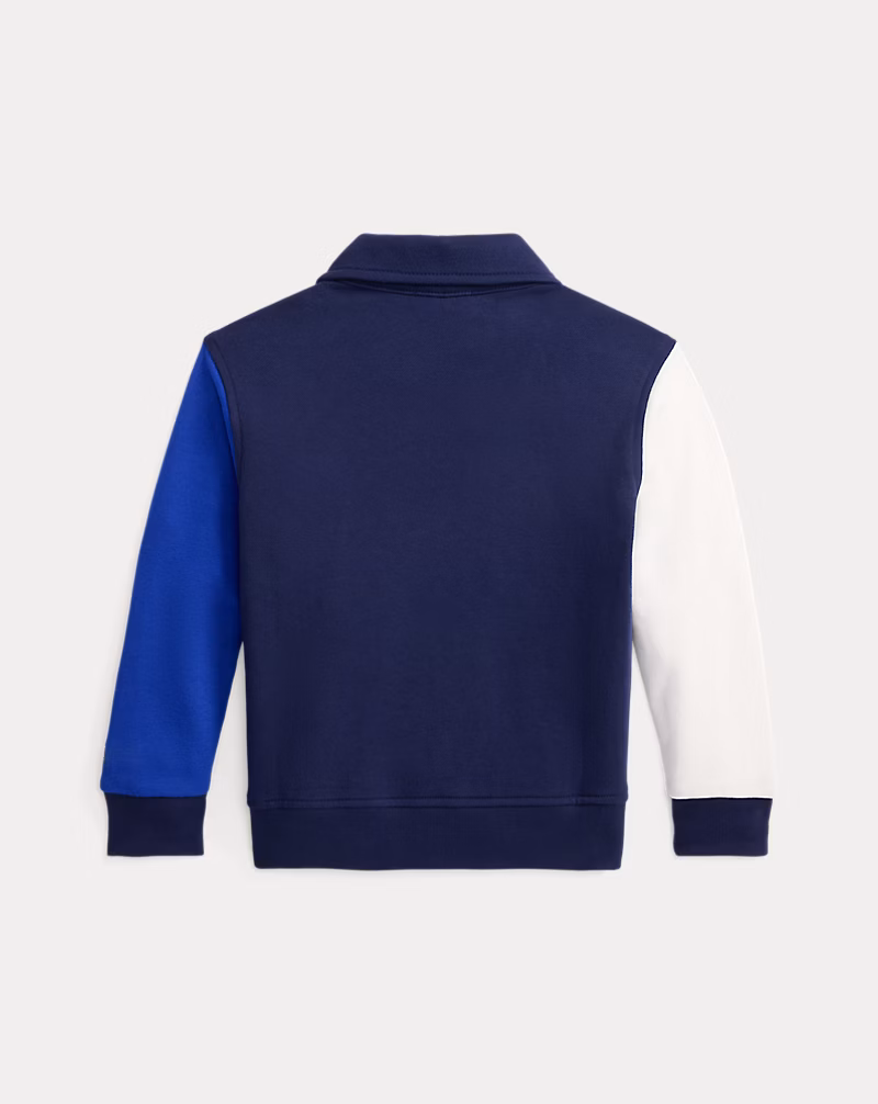 カラーブロック テリー スウェットシャツ