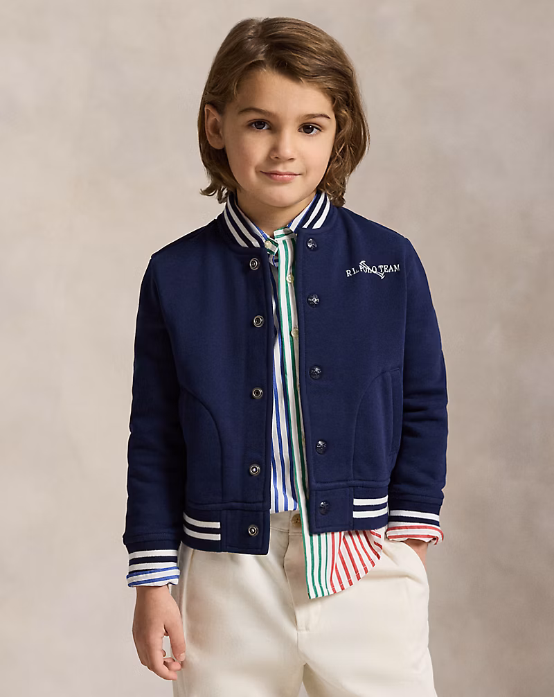 トリプルポニー フリース ベースボール ジャケット