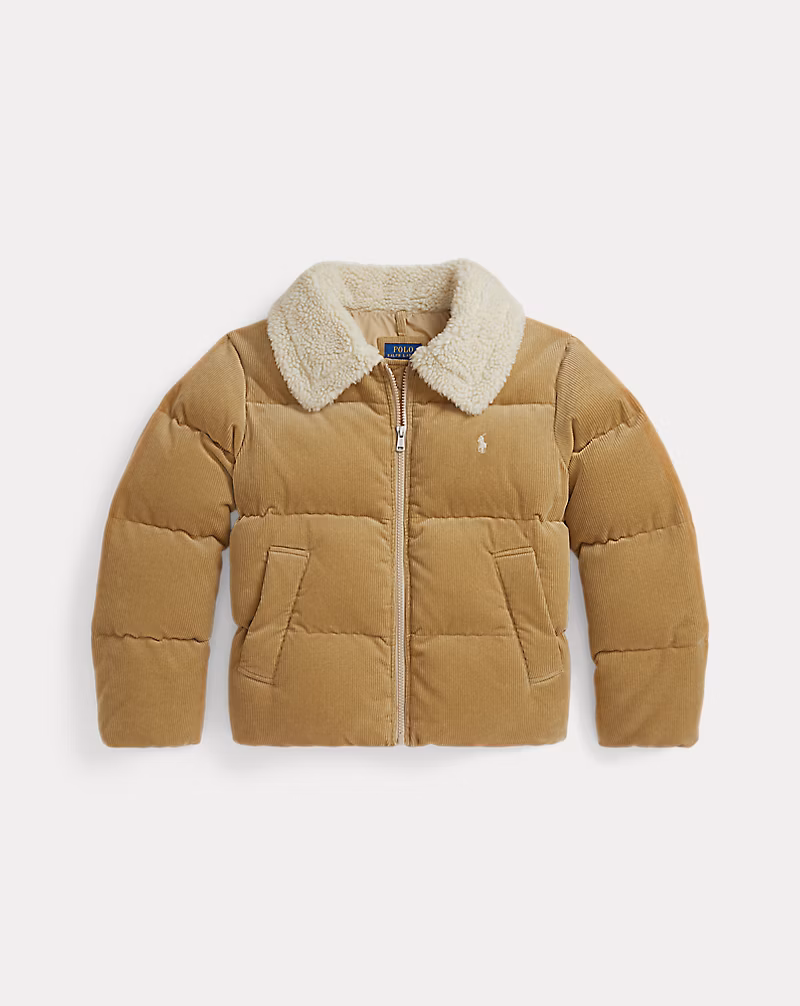 コットン コーデュロイ ダウン ジャケット