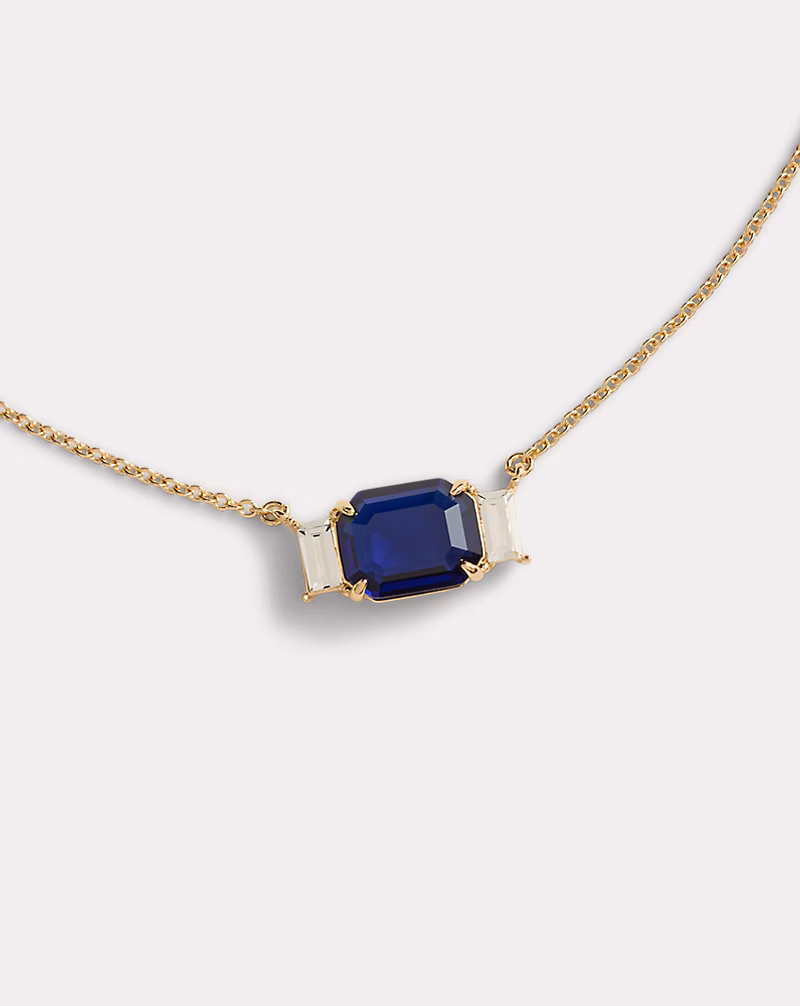 ゴールドプレーテッド ストーン ペンダント ネックレス