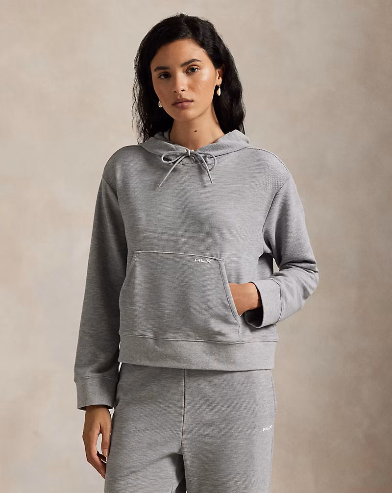 ワッフルニット フーディ