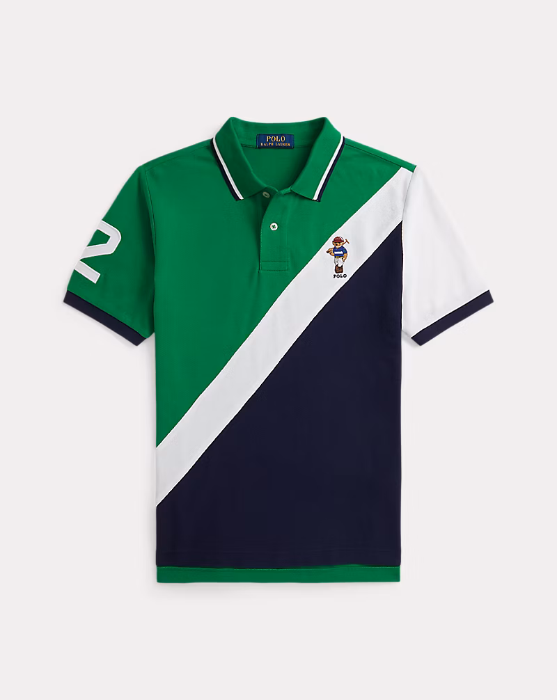 Polo ベア コットン メッシュ ポロシャツ