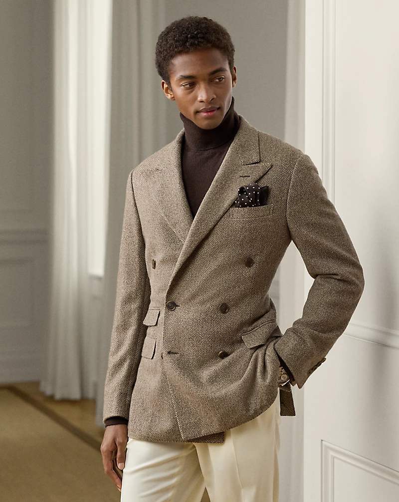 Kent ハンドテーラード ヘリンボーン ジャケット