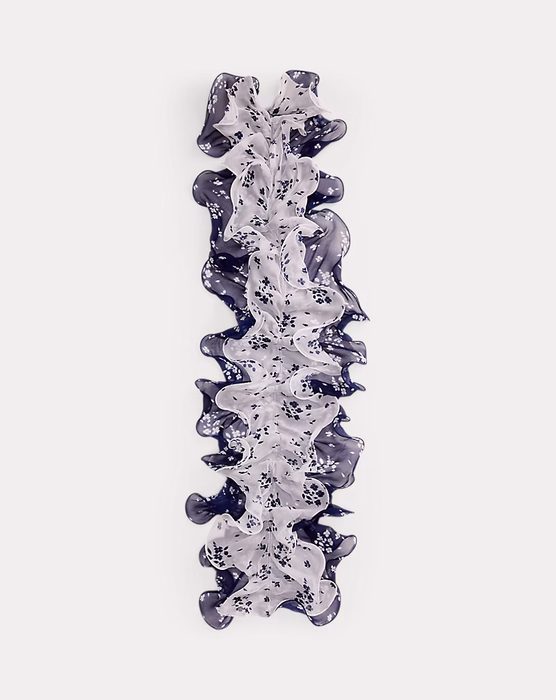 フローラル フリル スカーフ