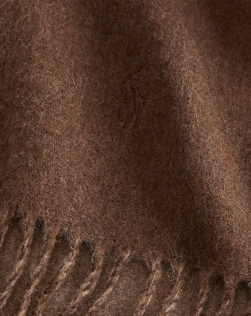 リバーシブル ウールブレンド マフラー