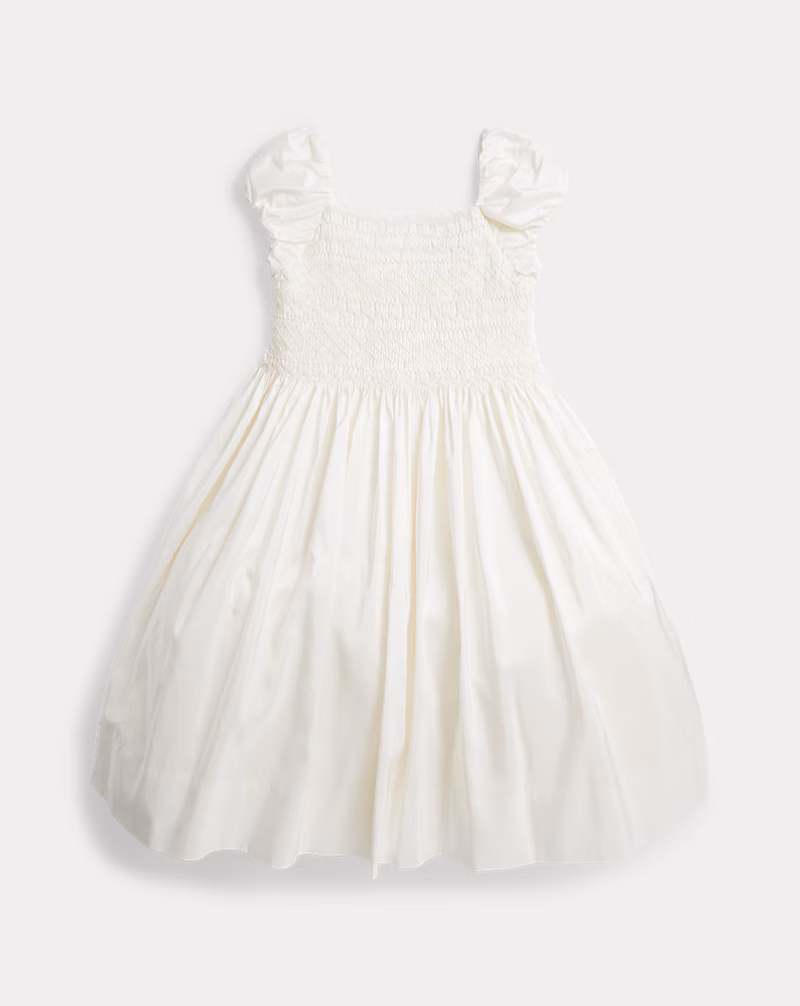 スモックド シルク ドレス