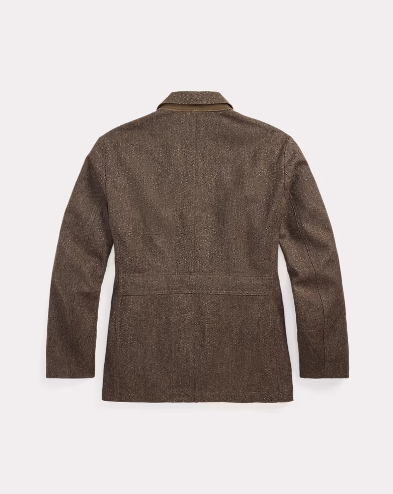 アンコンストラクテッド ウールブレンド スポーツ コート