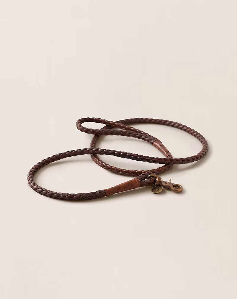 ブレーデッド レザー ドッグ リーシュ