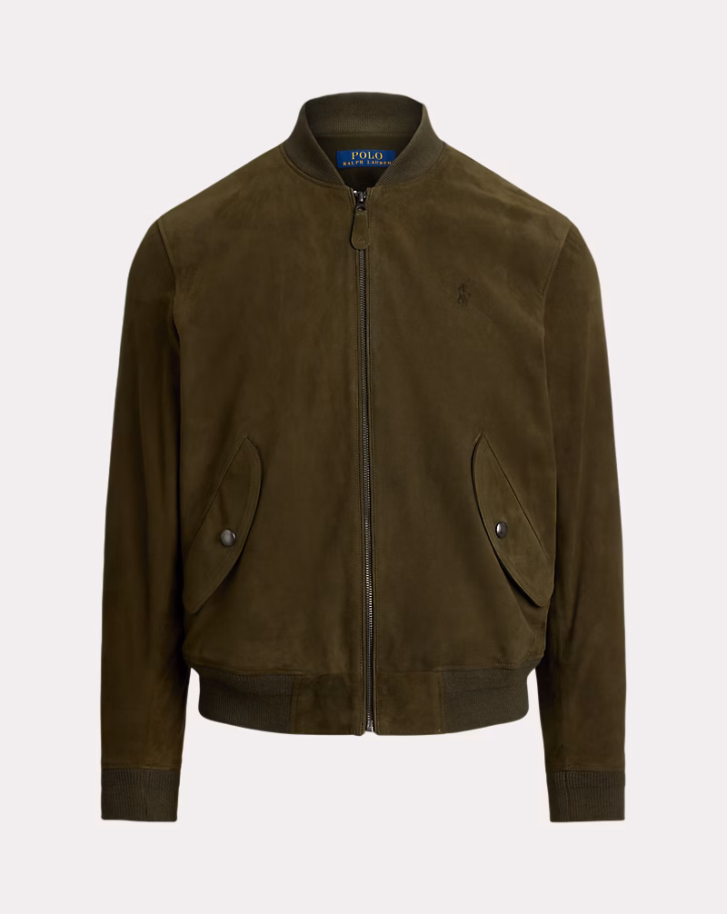 スエード ボンバー ジャケット