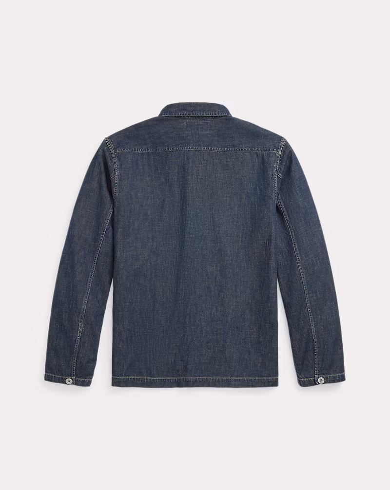 インディゴ デニム オーバーシャツ