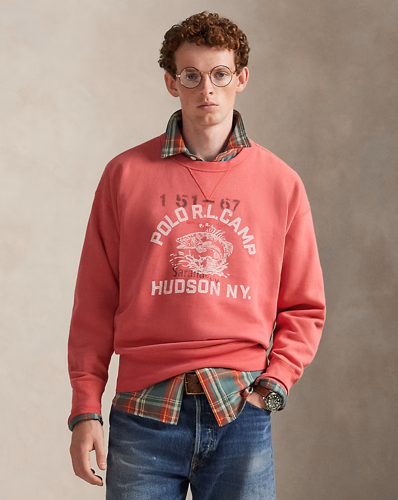 ヴィンテージ フィット フリース グラフィック スウェットシャツ