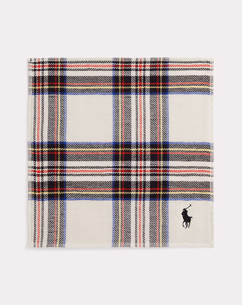 チェック コットン テリー ハンカチーフ