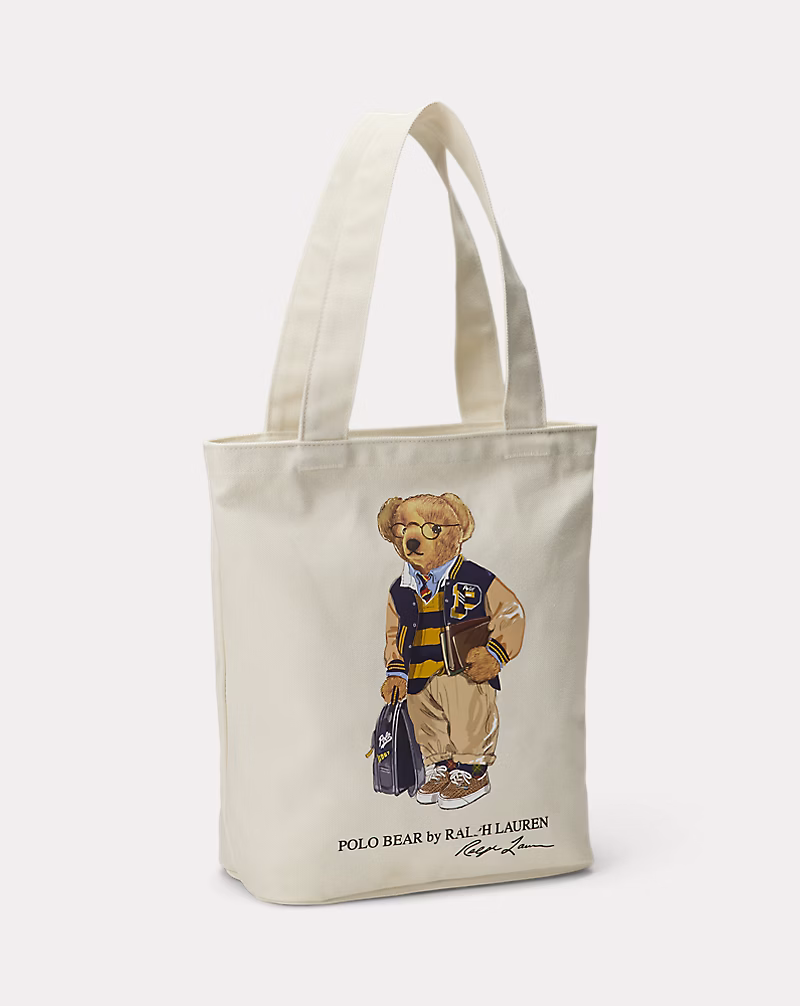 Polo ベア コットン キャンバス トート