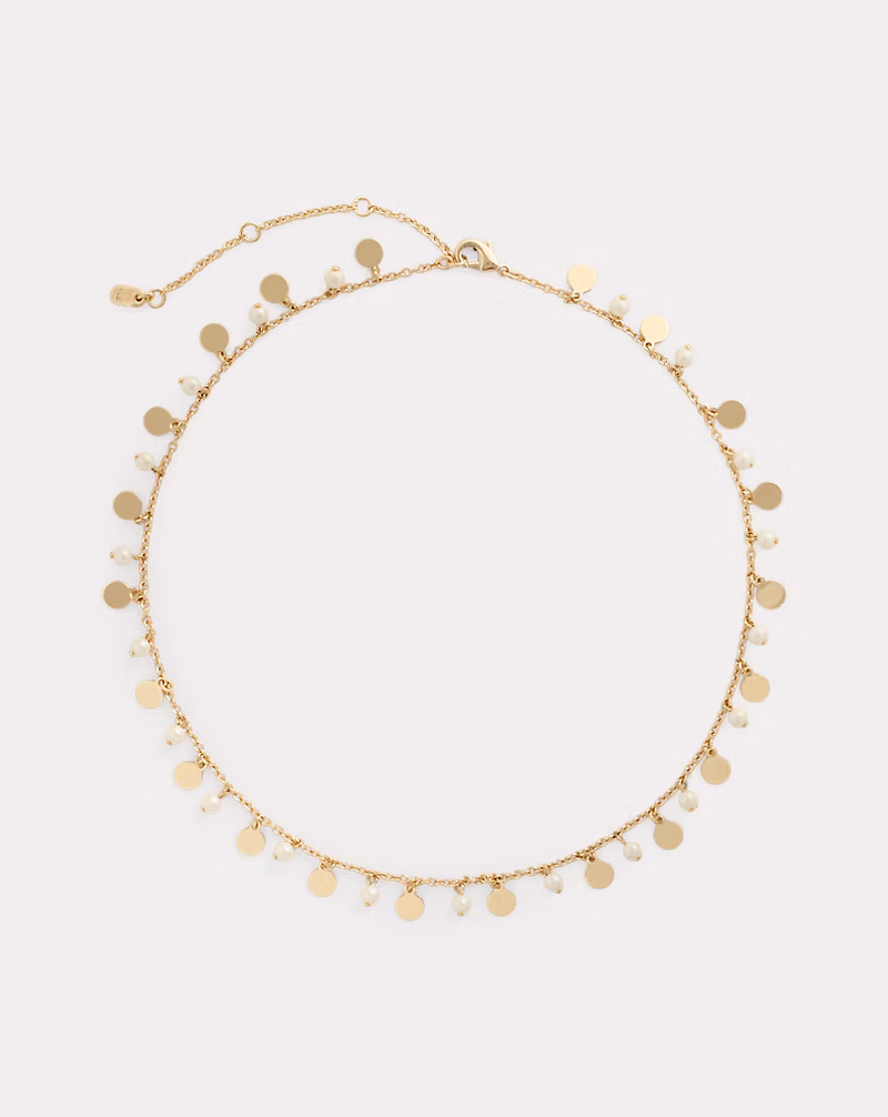 ゴールドプレーテッド フェイクパール ネックレス