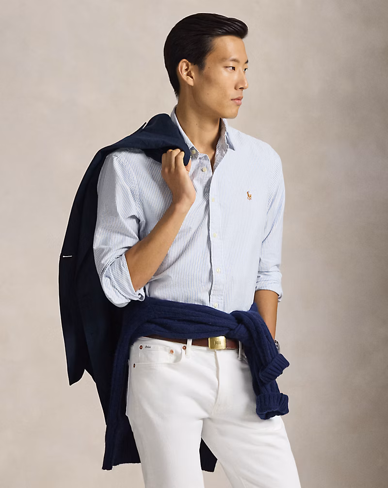 クラシック フィット ストライプド オックスフォード シャツ