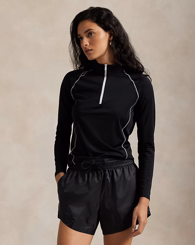 ストレッチジャージー クォータージップ