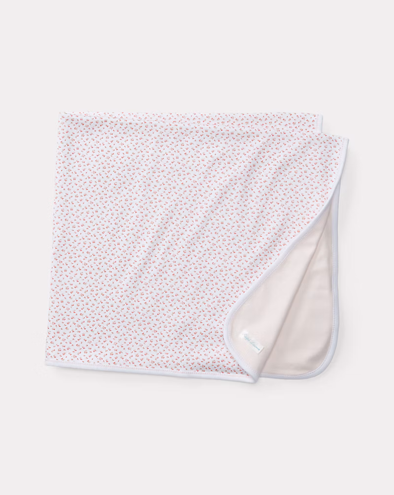 フローラルプリント コットン ブランケット