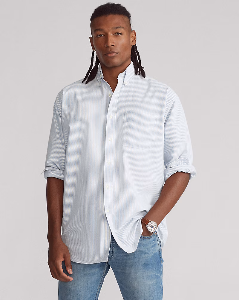 ストライプド ビッグ シャツ