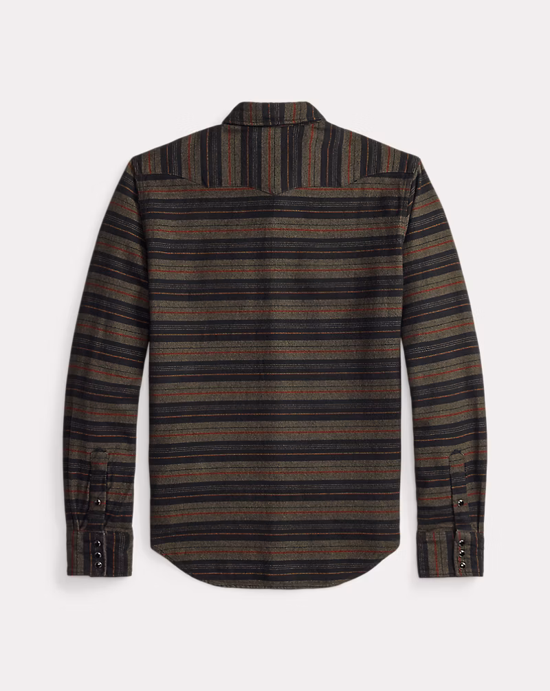 スリム フィット ツイル ウエスタン シャツ