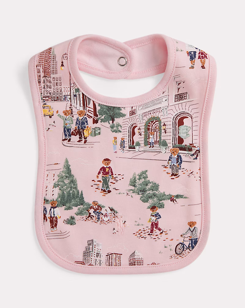 Polo ベア コットン インターロック ビブ