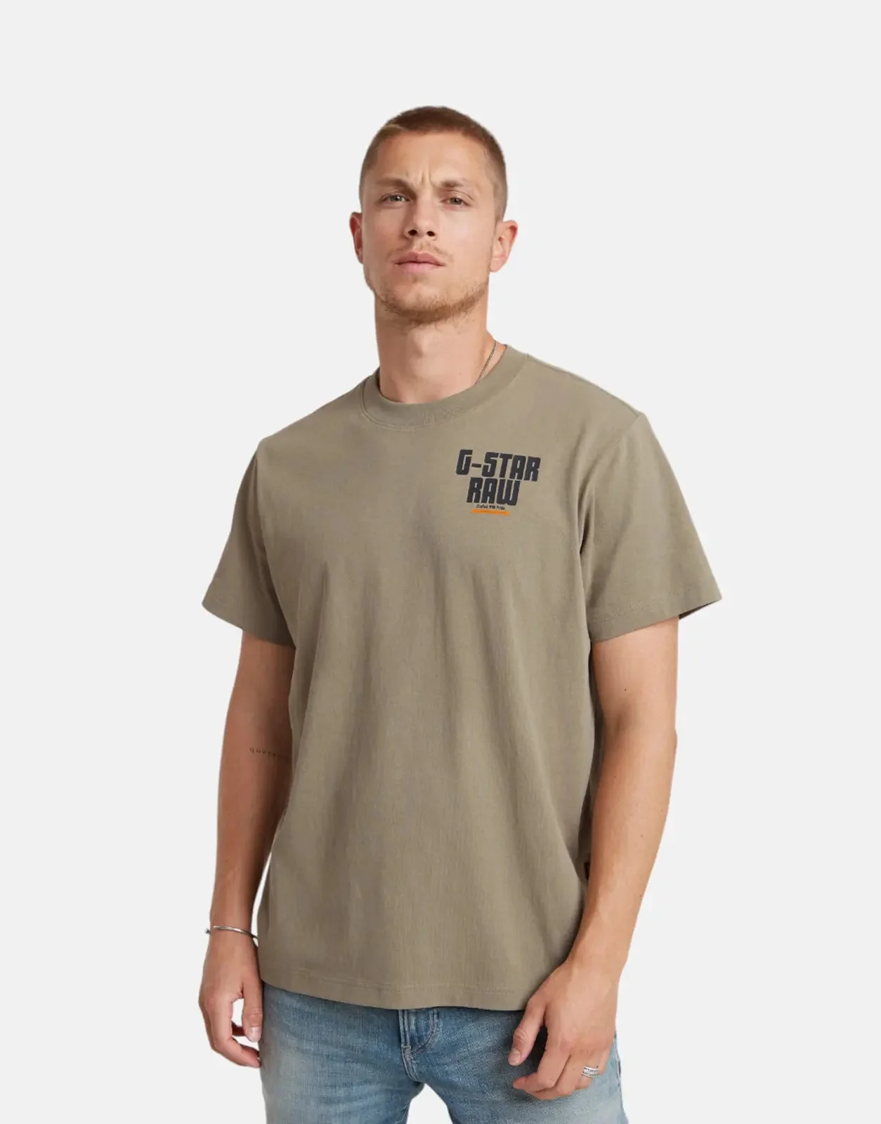 G-Star RAW Engine Back Graphic Loose T-Shirt Shamrock